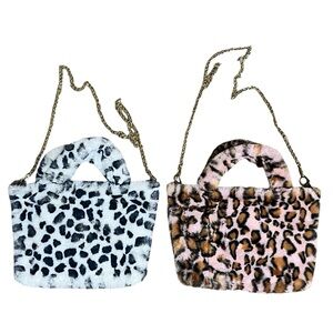 Faux Fur Animal Print Tote‎ Bags Bundle